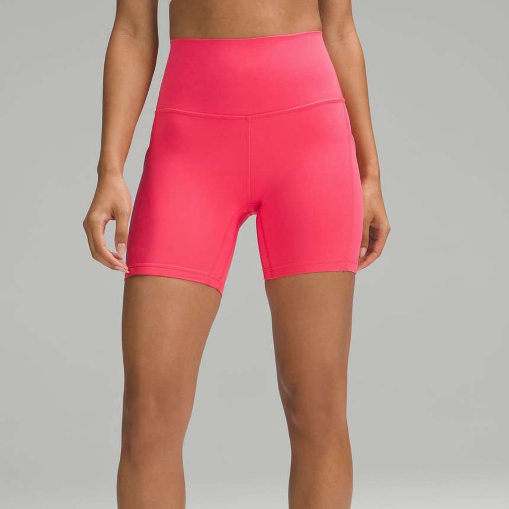 Lululemon Pink Align High-Rise Short 6" - Lip Gloss